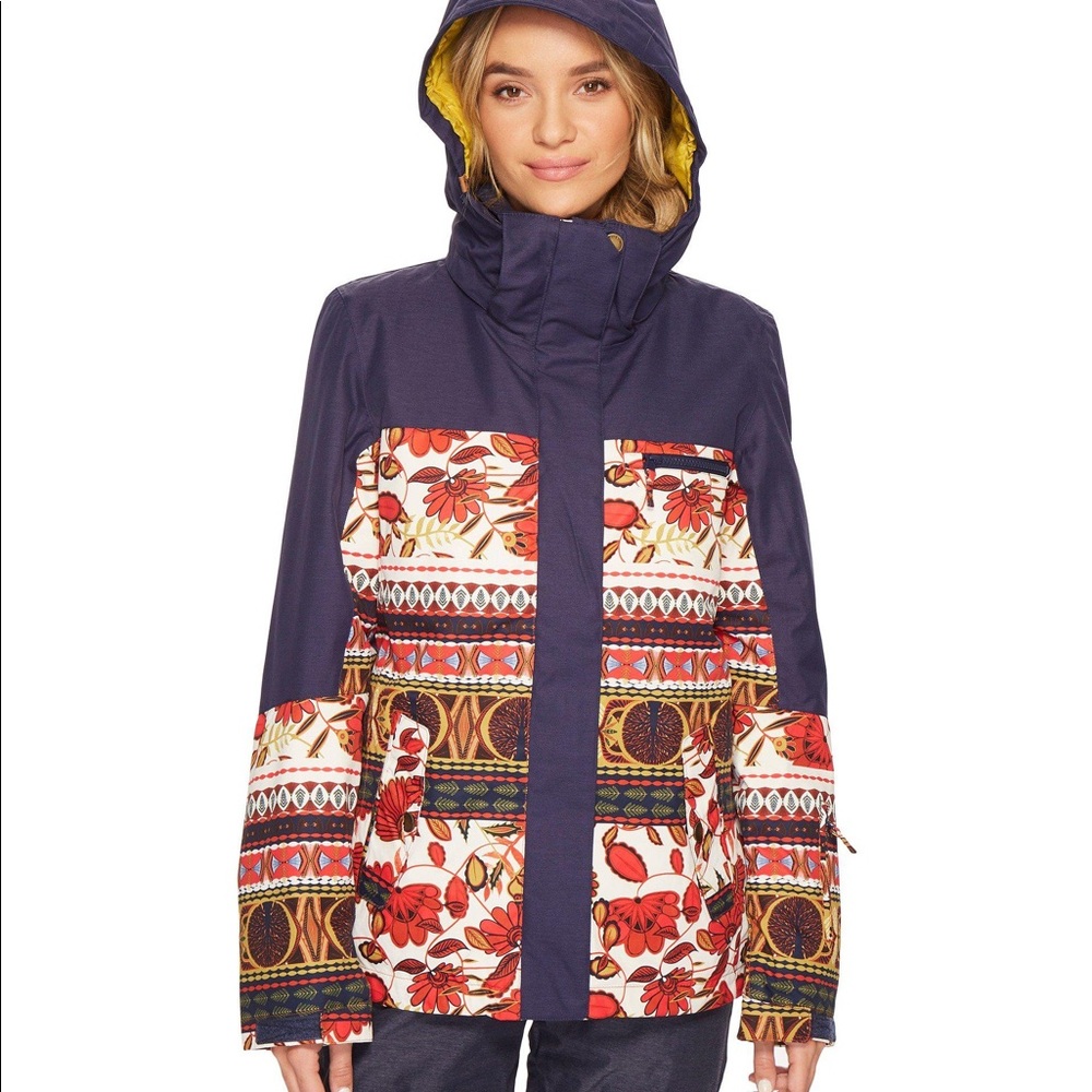 Womens Roxy Torah Bright Jetty Block 10K Snow Jacket